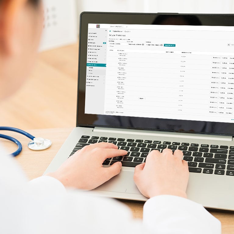 doctor working on Specialty-specific engagement workflows