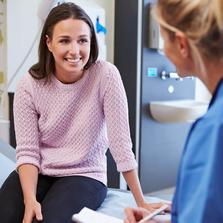 happy female patient